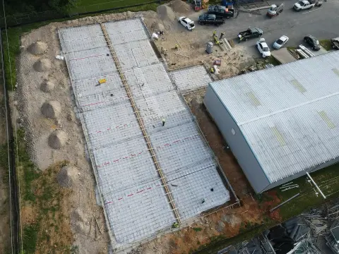 Commercial foundation concrete work